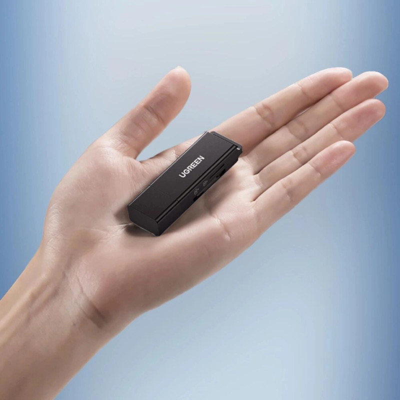 UGREEN čitač memorijskih TF/microSD/SD kartice, USB 3.0, crni