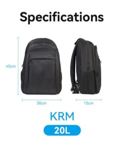 Vention Water-Repellent Laptop Backpack Black, 20L