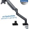 Transmedia Full-motion desk stand with gas spring
