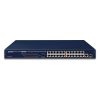 Planet 25-Port Unmanaged Switch w 24 PoE Ports (24x 100Mbps RJ45 802.3at PoE 1x combo GbE SFP)