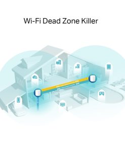 TP-Link AX5400 Deco X60 (2-pack), Dual-Band Mesh Wi-Fi 6, 574Mbps/2402Mbps (2.4GHz/5GHz), 802.11ax/ac/n/a/b/g, 2×G-LAN, Deco App