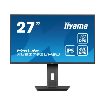 IIYAMA 27" XUB2792UHSU-B6 4K UHD (3840×2160) IPS, Pivot, 4ms, 350cd/m2, 1300:1, HDMI/DP, 3×USB-A, USB-C PD, zvučnici, crni