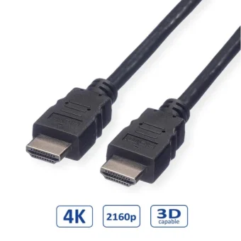 Roline HDMI kabel sa mrežom, HDMI M - HDMI M, 5.0m