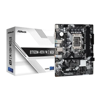 ASRock MB B760M-HDV/M.2 D4, S.1700, 2×DDR4/5333MHz(OC), PCIe 4.0, G-LAN, USB-C, VGA/DP/HDMI, mATX
