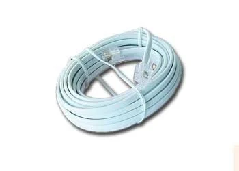 Gembird Telephone cord 6P4C, 3 meters, white