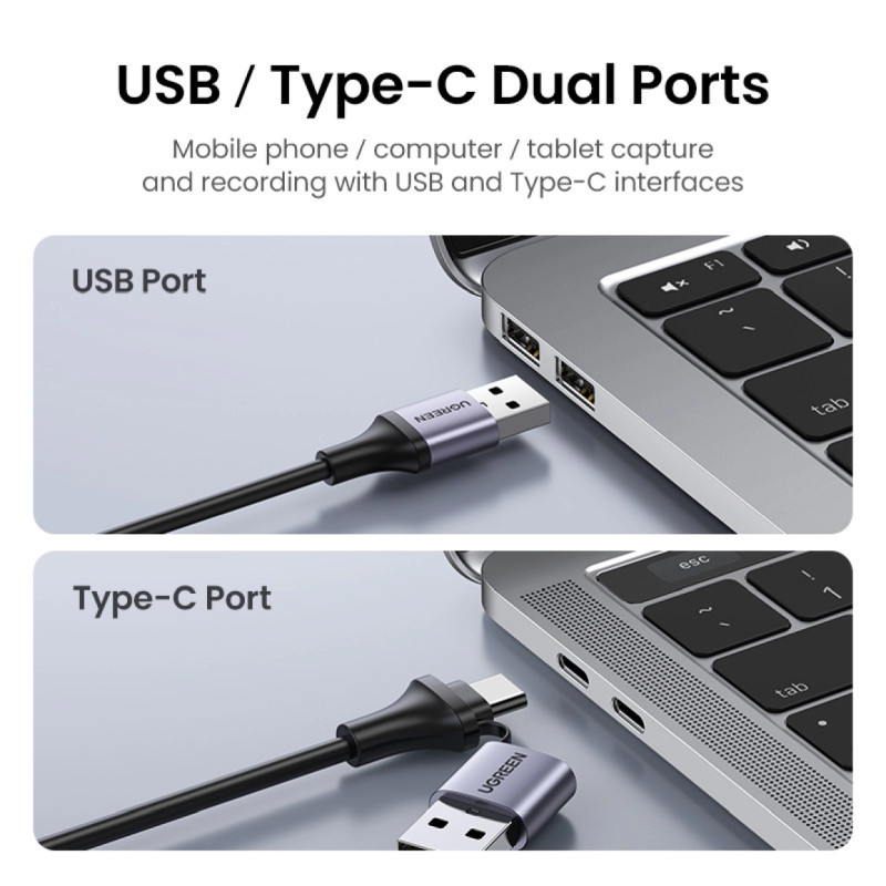 UGREEN adapter USB-C/A na HDMI Video capture card