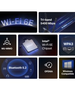Mercusys AXE5400 Wi-Fi 6E Bluetooth 5.3 PCIe Adapter