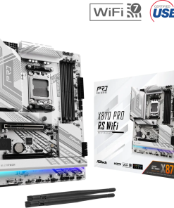 ASRock MB X870 PRO RS WIFI, S.AM5, 4xDDR5/8000(OC), PCIe5.0, 2.5 G-LAN, USB4, HDMI, ATX