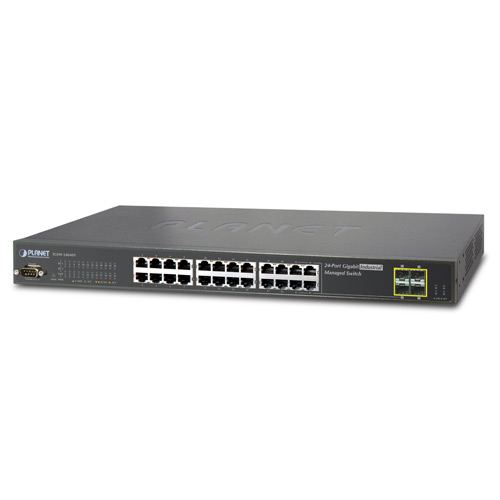 Planet Industrial 24-Port Gig 4 SFP Managed Gigabit Switch