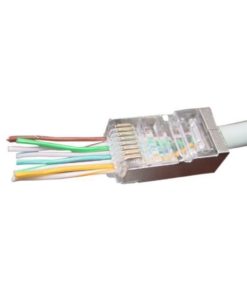 Gembird Cat5e Cat6 pass-through modular FTP plug 8P8C, 100 pcs