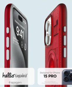 Spigen Classic C1 MagSafe, ruby - iPhone 15 Pro Max (ACS06609)
