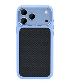 Rixus Mag Carbon With MagSafe Compatible For Apple iPhone 17 Pro Max, 18 Pro Max Light Blue