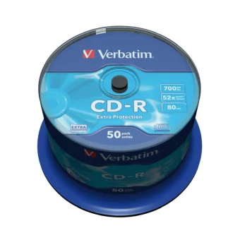 CD-R Verbatim 700MB 52× DataLife/Extra Protection 50 pack spindle