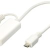Transmedia Mobile High-Definition Link, MHL plug to HDMI jack and Micro USB B jack