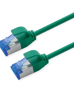 Roline S/FTP (PiMF) Data Center mrežni kabel, Cat.6A (Class EA), slim, LSOH, tangle free, 1.5m, zeleni