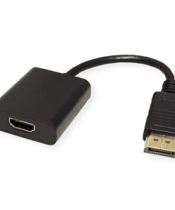 Roline VALUE adapter/kabel DisplayPort - HDMI, M/F, v1.4, HDR 10, 4K60, 0.15m