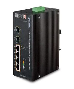 Planet Industrial 4-Port Gigabit POE 2 SFP Ports Switch