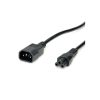 Roline VALUE naponski kabel, IEC320 C14-C5, M/F, 1.8m, crni