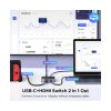 UGREEN razdjelnik video HDMI 2.0 na USB C, 4K@60Hz, crni