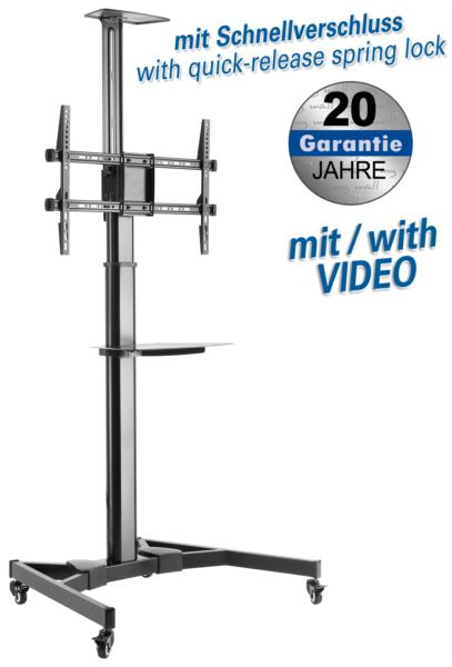 Transmedia Pedestal for LCD monitor. or flat screens 37“ - 70“ (94 - 178 cm)