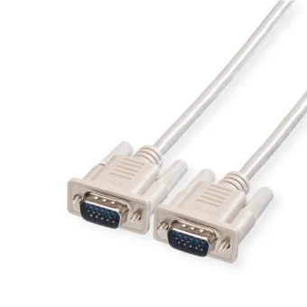 Roline VGA kabel, HD15 M/M, 3.0m, sivi