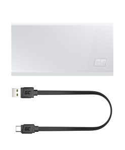 Green Cell GC PowerPlay 20S powerbank 20000mAh 22.5W PD USB C, 3x USB-C, USB-A, Fast Charging, bijeli