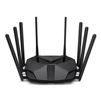 Mercusys MR90X AX600 bežični usmjerivač (Dual-Band WiFi 6 Router) 1148Mbps/4804Mbps (2.4GHz/5GHz),802.11ax/ac/a/b/g/n, 2×G-LAN, 1×G-WAN, 1× 2.5 Gbps WAN/LAN, 8x dBi fiksne omni-direkcione antene