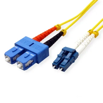 Roline optički mrežni kabel LC-SC 9/125µm Duplex, LSOH, OS2, 1.0m, žuti