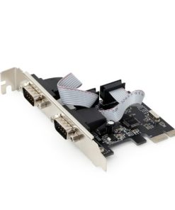 Gembird 2 serial port PCI-Express add-on card, with extra low-profile bracket