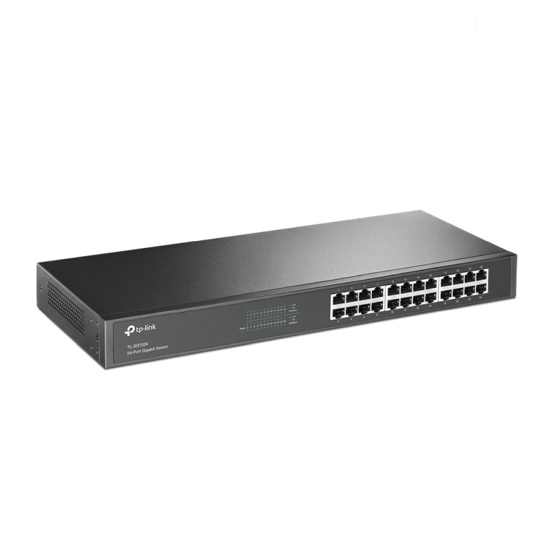 TP-Link 24-port Gigabit preklopnik (Switch), 24×10/100/1000M RJ45 ports, 1U 19" Rack, metalno kućište
