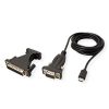 Roline VALUE pretvarač USB-C na Serial RS232, crni, 1.8m