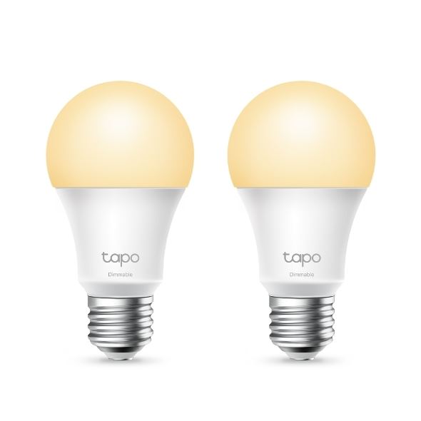 TP-Link Tapo L510E Smart Wi-Fi Light Bulb, Dimmable, 2-Pack
