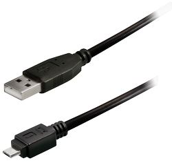 Transmedia USB typeA plug-Micro USB typeB 0,2m