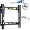 Transmedia Tiltable ultra-slim TV wall mount, 13" - 43", Black