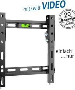 Transmedia Tiltable ultra-slim TV wall mount, 13" - 43", Black