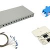 NFO Patch Panel 1U 19" Closed - Singlemode 12x LC UPC Duplex Adapter Pigtail kazeta SET