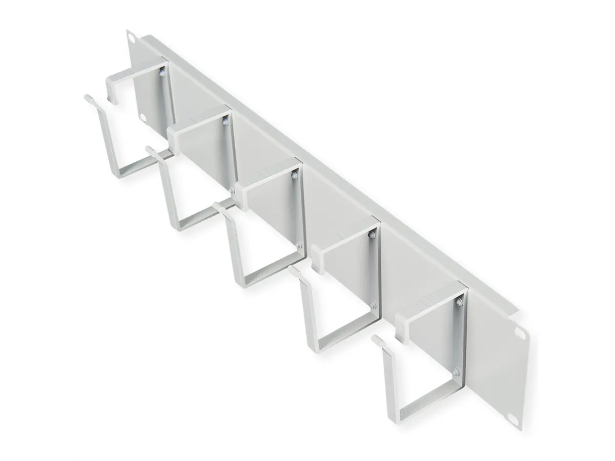 Roline 19" 2U organizator kablova, 5 nosača, sivi