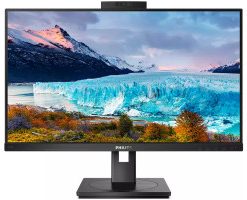 Philips 27" 272S1MH/00 FHD (1920×1080) IPS, Pivot, 75Hz, web-kamera, 4ms, VGA/DVI-D/DP/HDMI, 3×USB3.2/USB2.0, zvučnici, crni