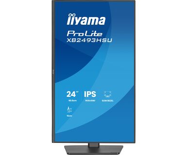 IIYAMA 24" XB2493HSU-B1 FHD (1920x1080) IPS Pivot, 16:9, 350 cd/m2, 1500:1, 120Hz, 1ms, HDMI, DP, USBx2, zvučnici