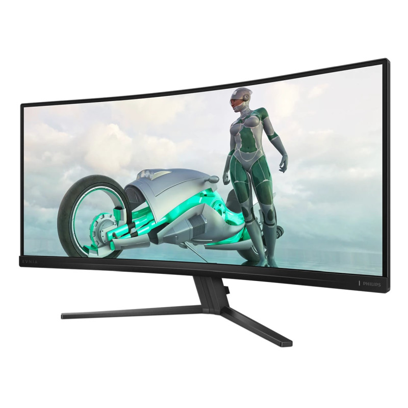 Philips 34" Evnia 3000 34M2C3500L/00 WQHD (3440×1440) zakrivljeni VA, 180Hz, 21:9, 1ms, 300cd/m2, 4000:1, 2×HDMI/DP, crni