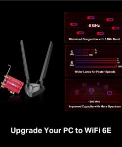 TP-Link AX5400 Archer TXE75E bežični Tri-Band Wi-Fi 6E BT5.3 PCI-E adapter 574Mbps/2402Mbps/2402Mbps (2.4GHz/5GHz/6GHz), 802.11ax/ac/n/a/g/b, 2×antene
