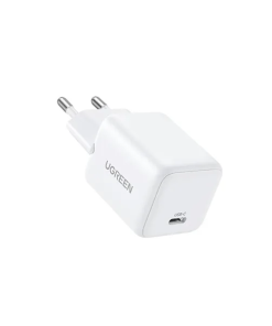 UGREEN zidni punjač 20W, 1×USB-C, GaN, bijeli