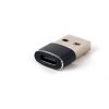Gembird USB AM to Type-C female adapter, black