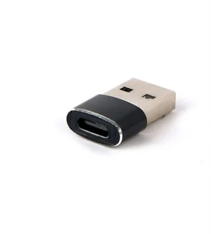 Gembird USB AM to Type-C female adapter, black