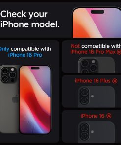 Spigen Glass tR EZ Fit 2 Pack, transparency - iPhone 17/16 Pro /17 (AGL07928)