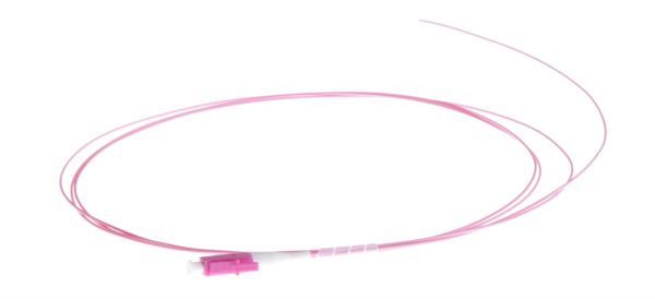 NFO Fiber optic pigtail LC, MM, OM4, 50 125, 3m