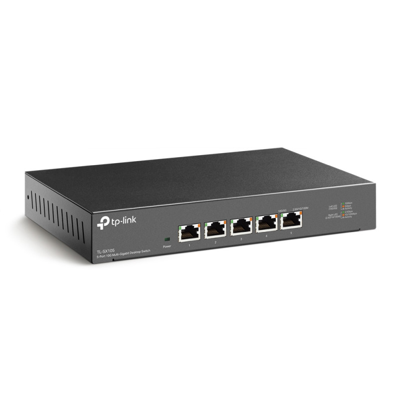 TP-Link 5-Port Multi-gigabit 10G preklopnik (Switch), 5×10G, desktop kućište