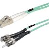 Transmedia Fibre optic MM OM4 Duplex Patch cable LC-ST 15m