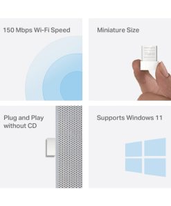 Mercusys MW150US bežični N USB Nano adapter 150Mbps (2.4GHz), 802.11n/g/b