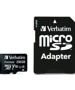 Verbatim memorijska kartica Premium Micro SDXC 256GB Class 10 + adapter